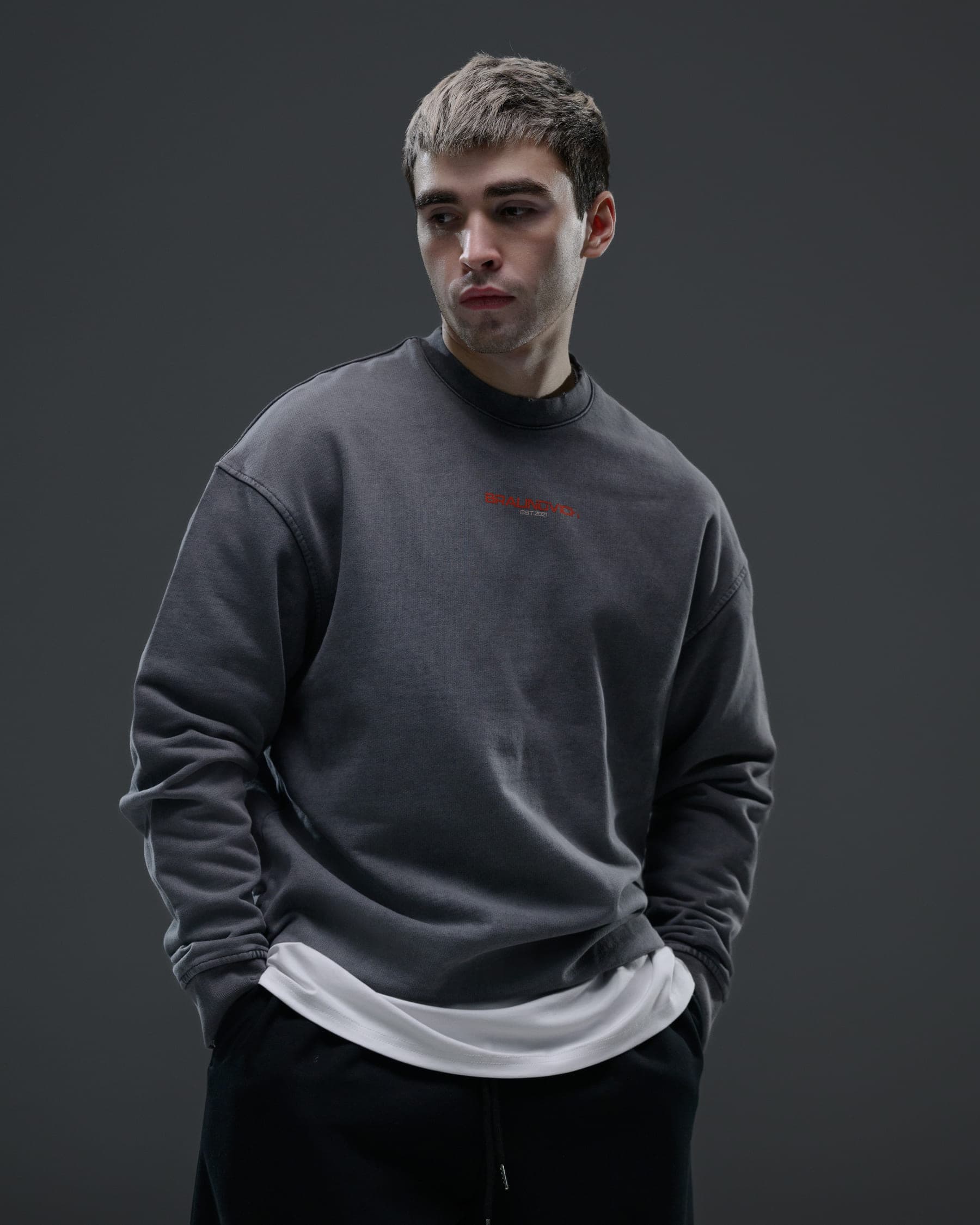 Свитшот Mangalam, цвет Gray — кадр 3