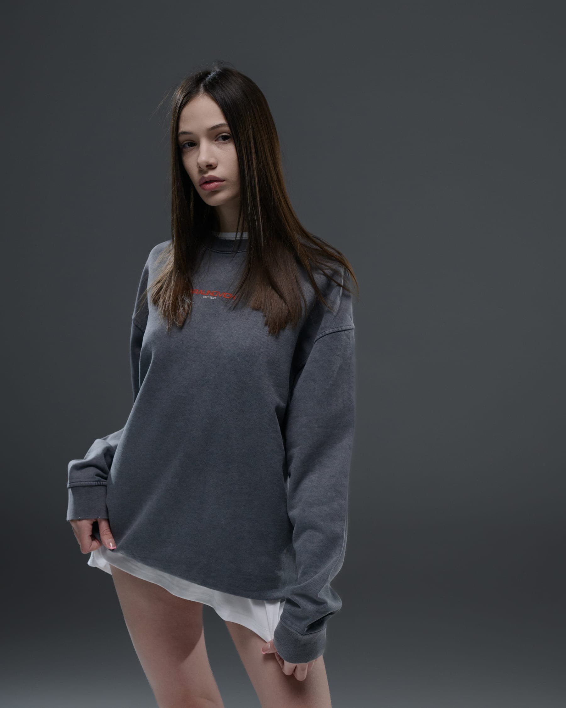 Свитшот Mangalam, цвет Gray — кадр 4