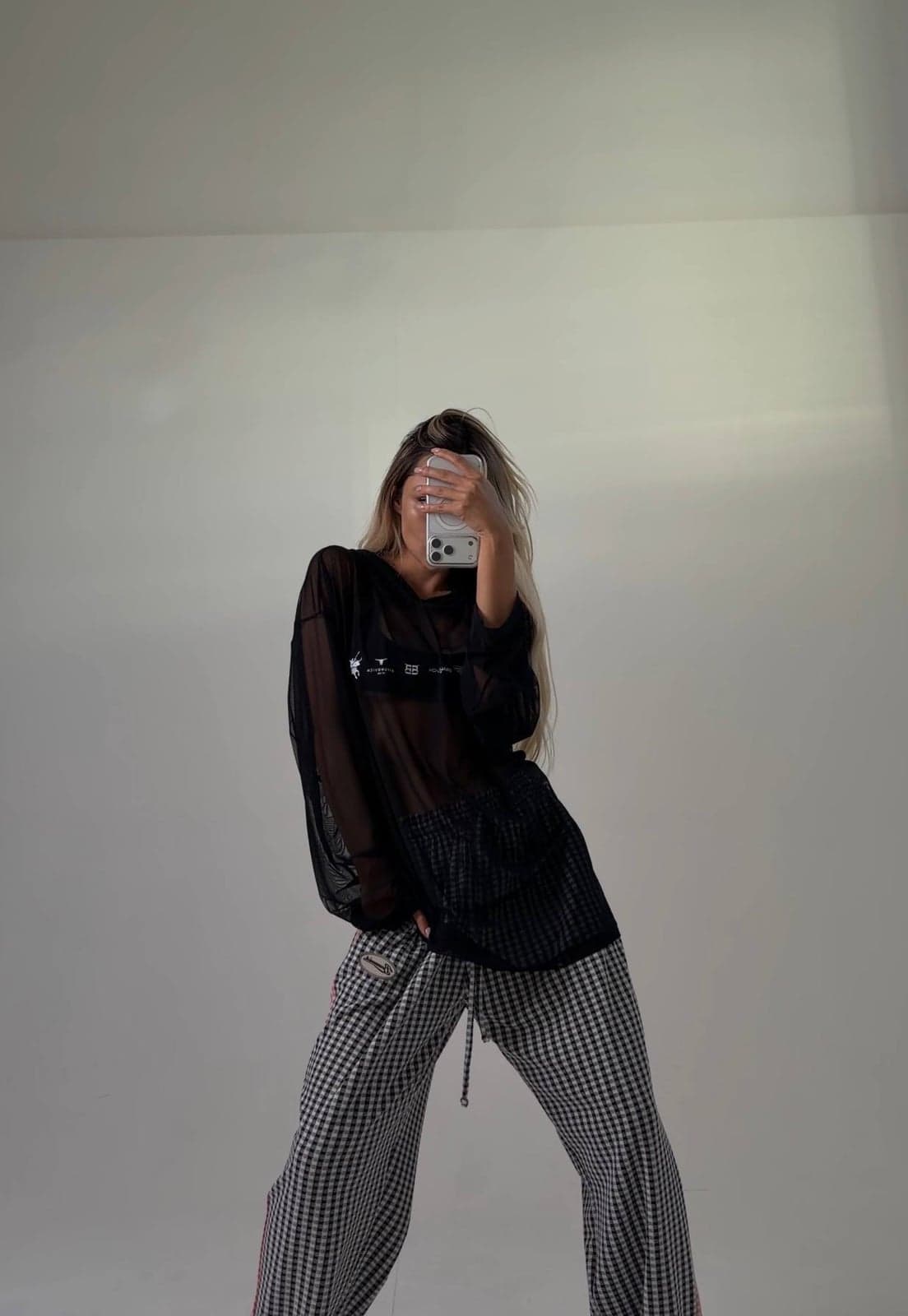Худи сетка, цвет Black — кадр 4