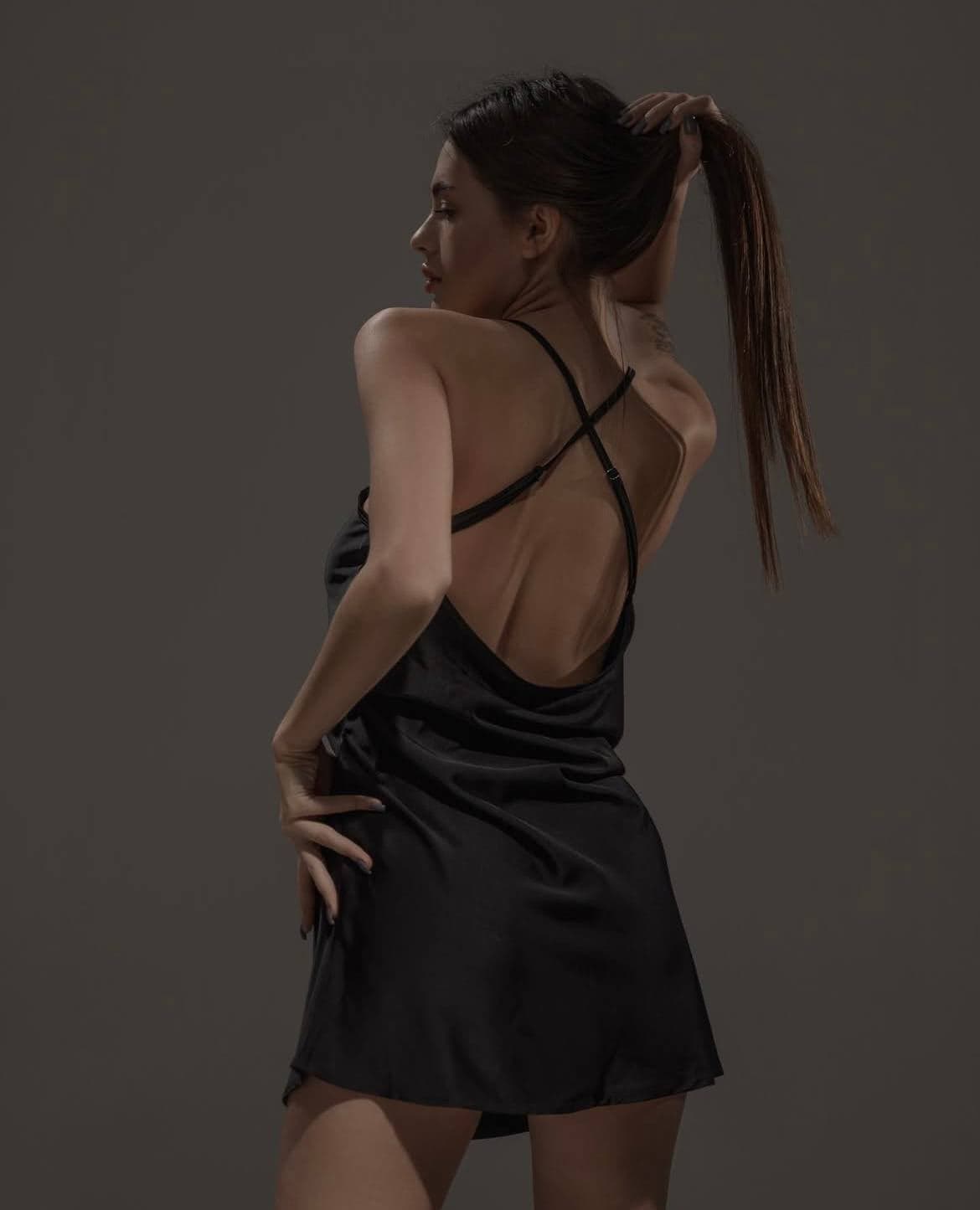 Платье-комбинация Silk, цвет Black