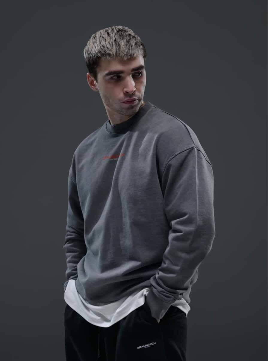 Свитшот Mangalam, цвет Gray — кадр 6