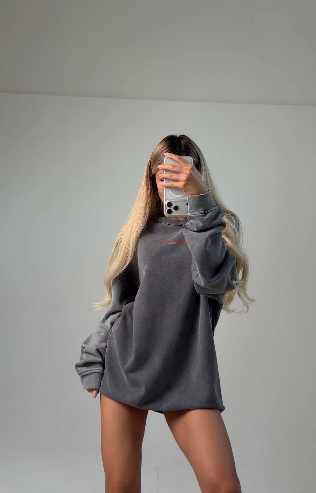 Свитшот Mangalam, цвет Gray — кадр 4