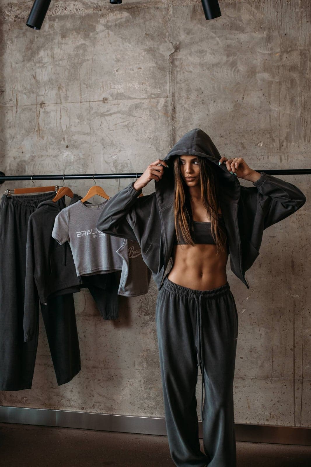 Топ укороченный Soft, цвет STONE GRAY