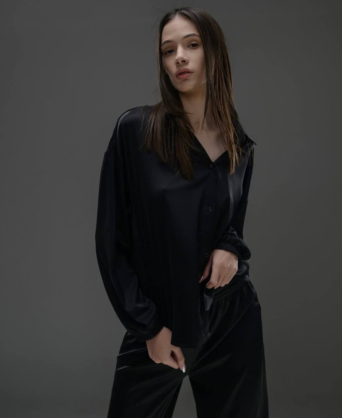 Рубашка Silk, цвет Black — кадр 3